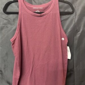 American Eagle Outfitters Women's Burgundy Tank Top